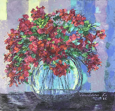 Bougainvillea In Vase